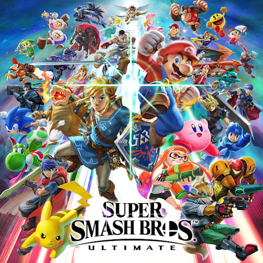 Super Smash Bros Ultimate video game cover