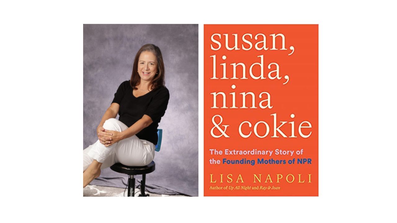 Lisa Napoli and book cover