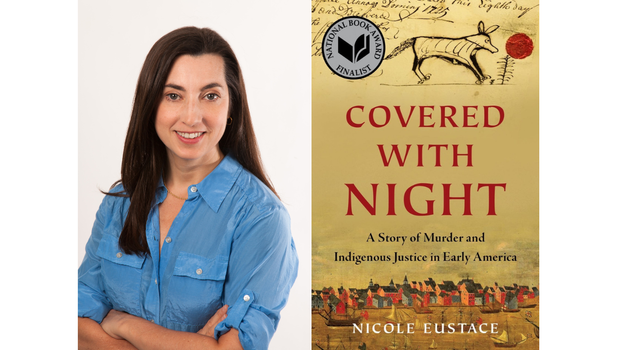 Nicole Eustace and book cover