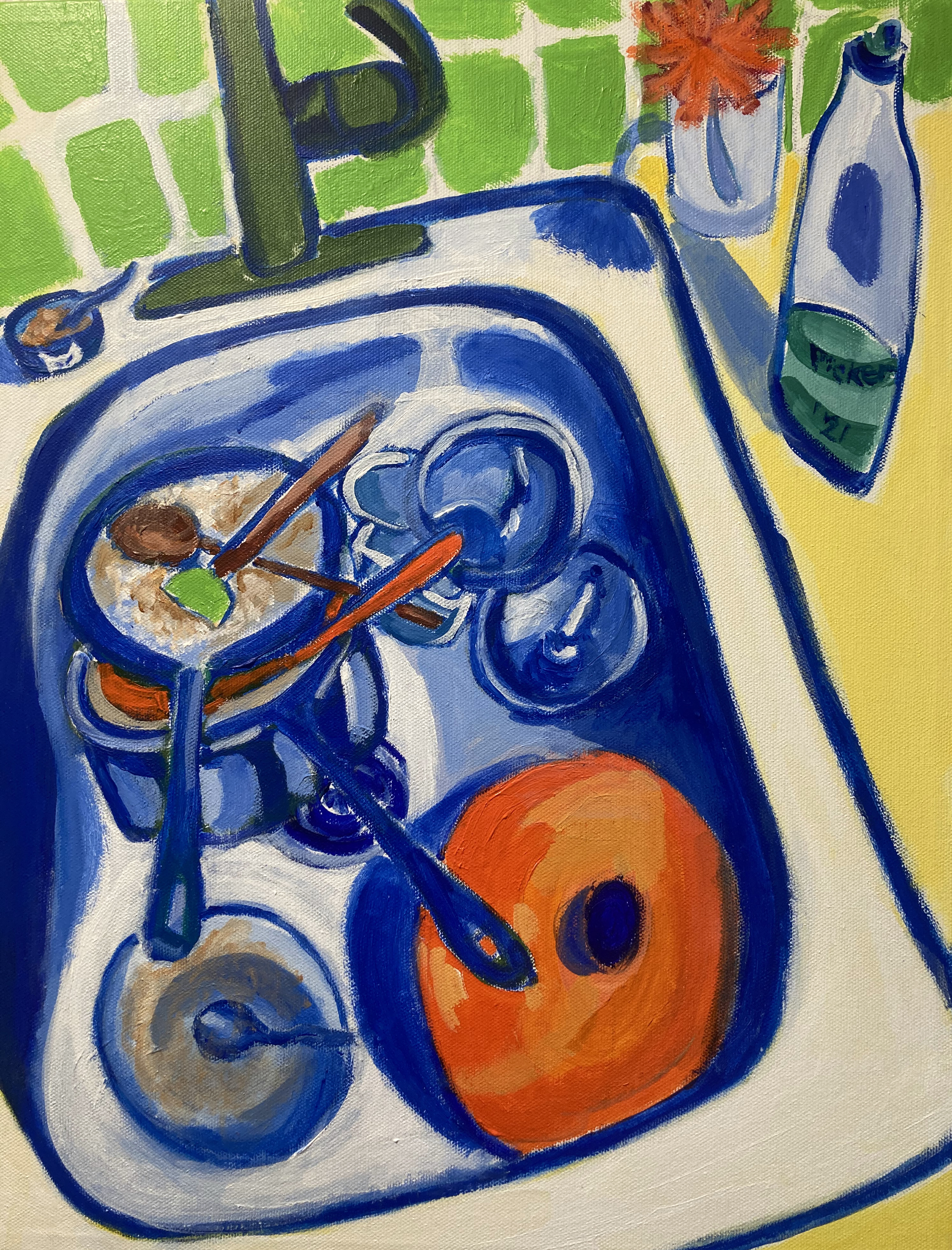Sink painting by artist Ida Picker