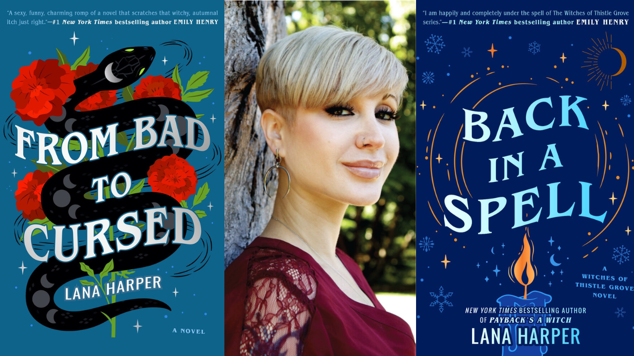 Lana Harper and book covers