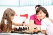 Children playing chess.