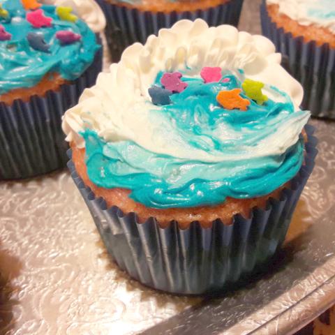 ocean cupcake