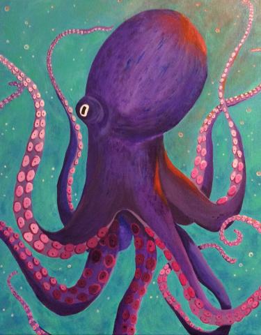 purple octopus