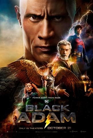 black adam movie poster