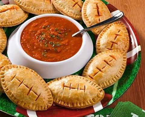 football pizza pockets