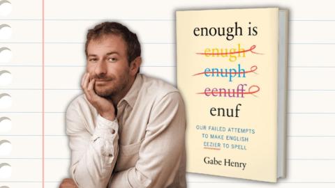 Author Gabe Henry with his book Enough is Enuf
