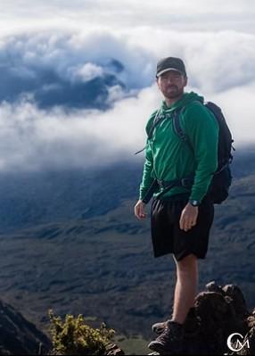 Chris McCormack on a mountain