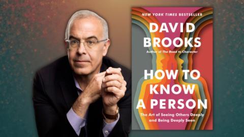 Author David Brooks with his book How to Know a Person
