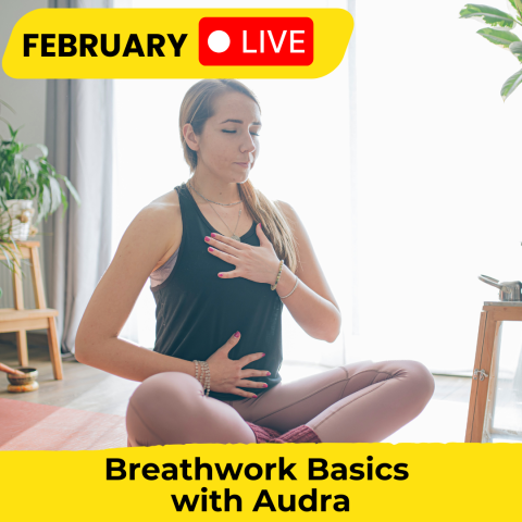 Person practicing breathwork