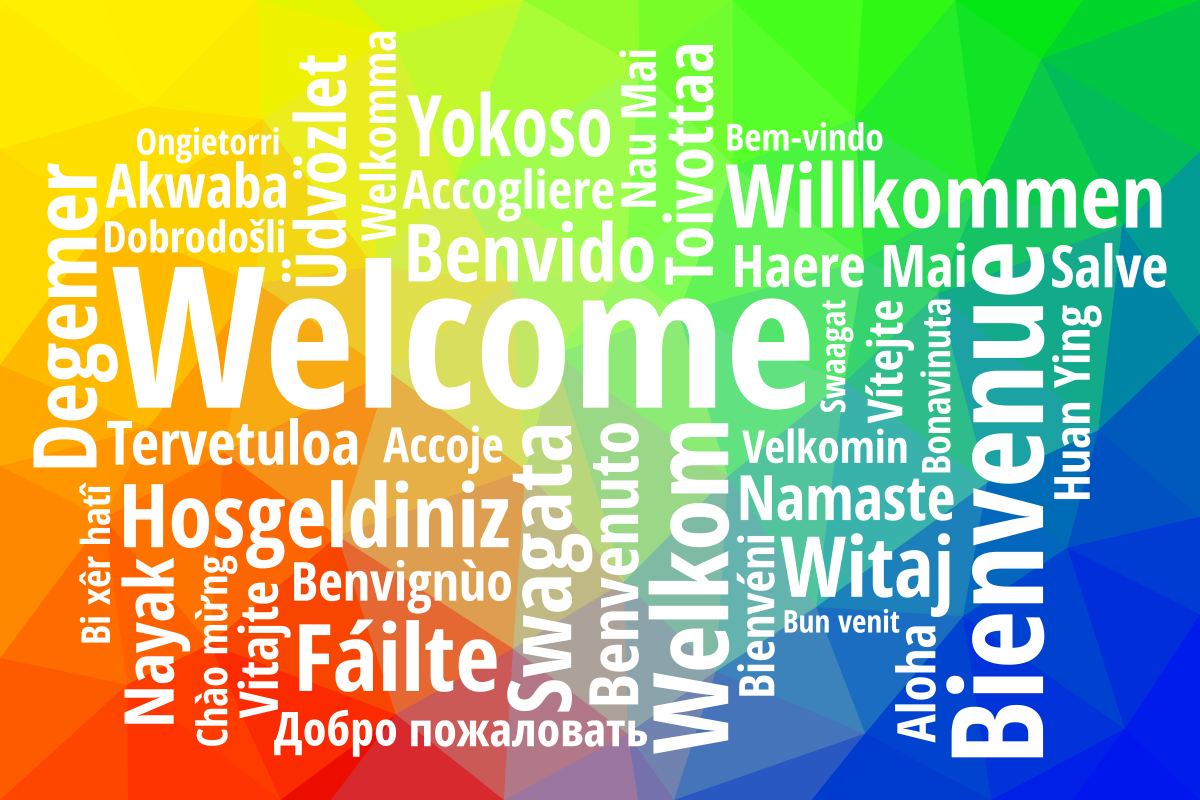 Welcome in different languages