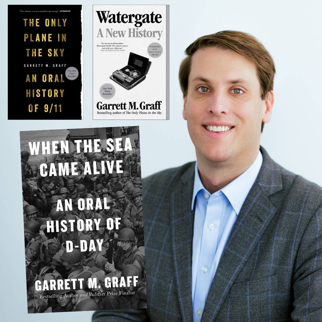 author garrett m graff with some of his books