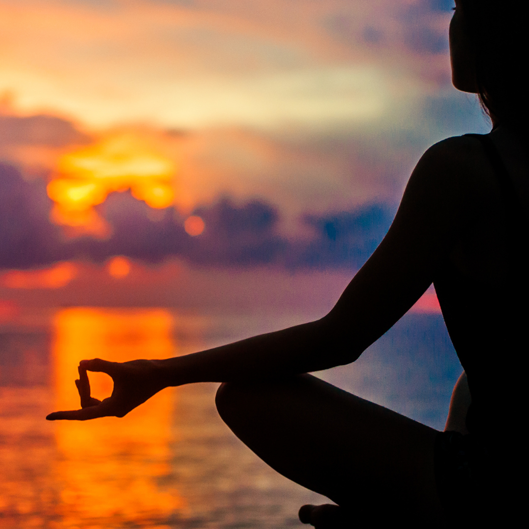 Woman meditating