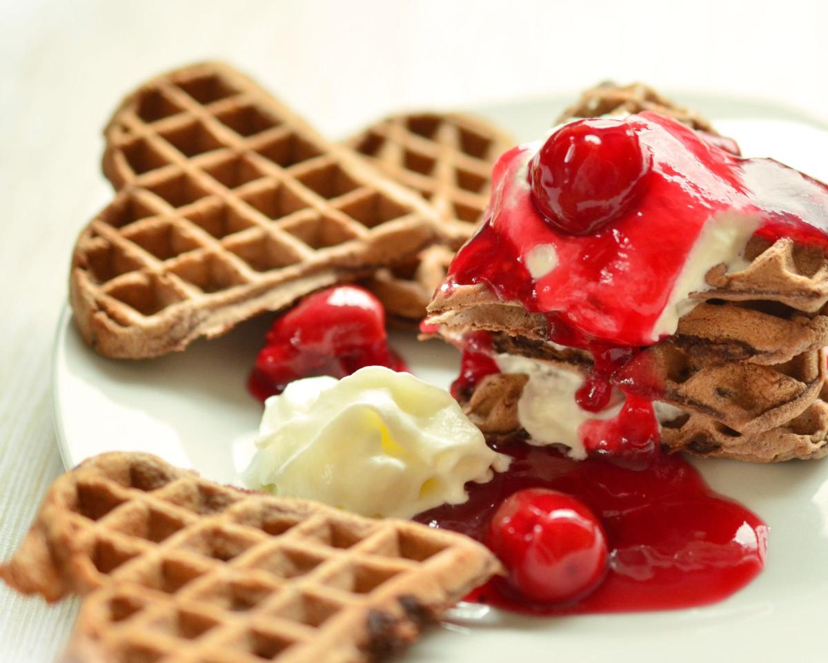 heart waffles