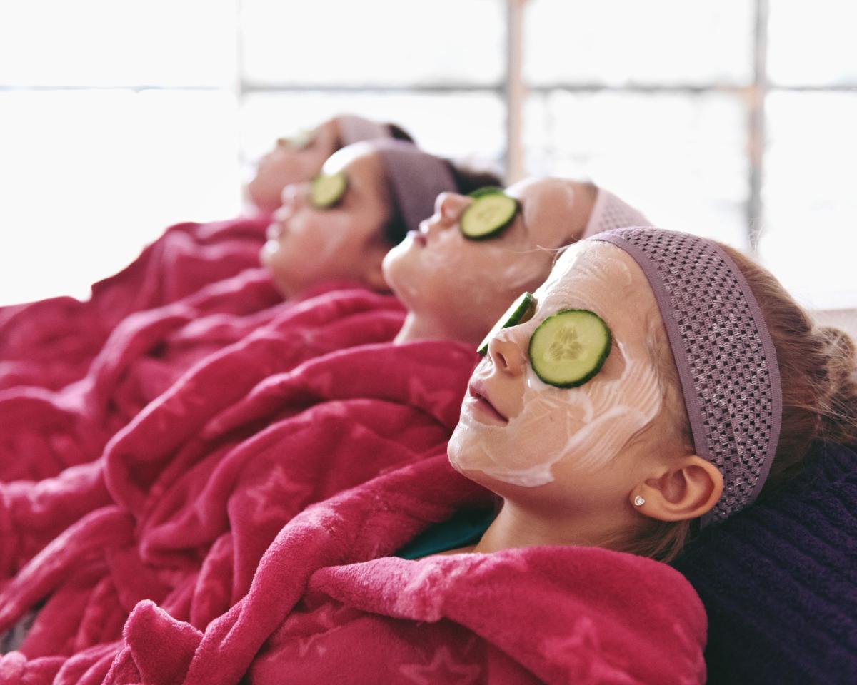 face masks and cucumber eyes