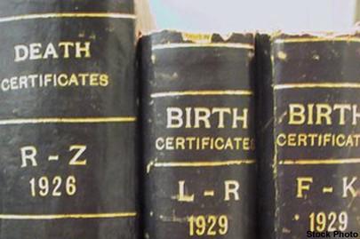 Birth and Death Certificate Books