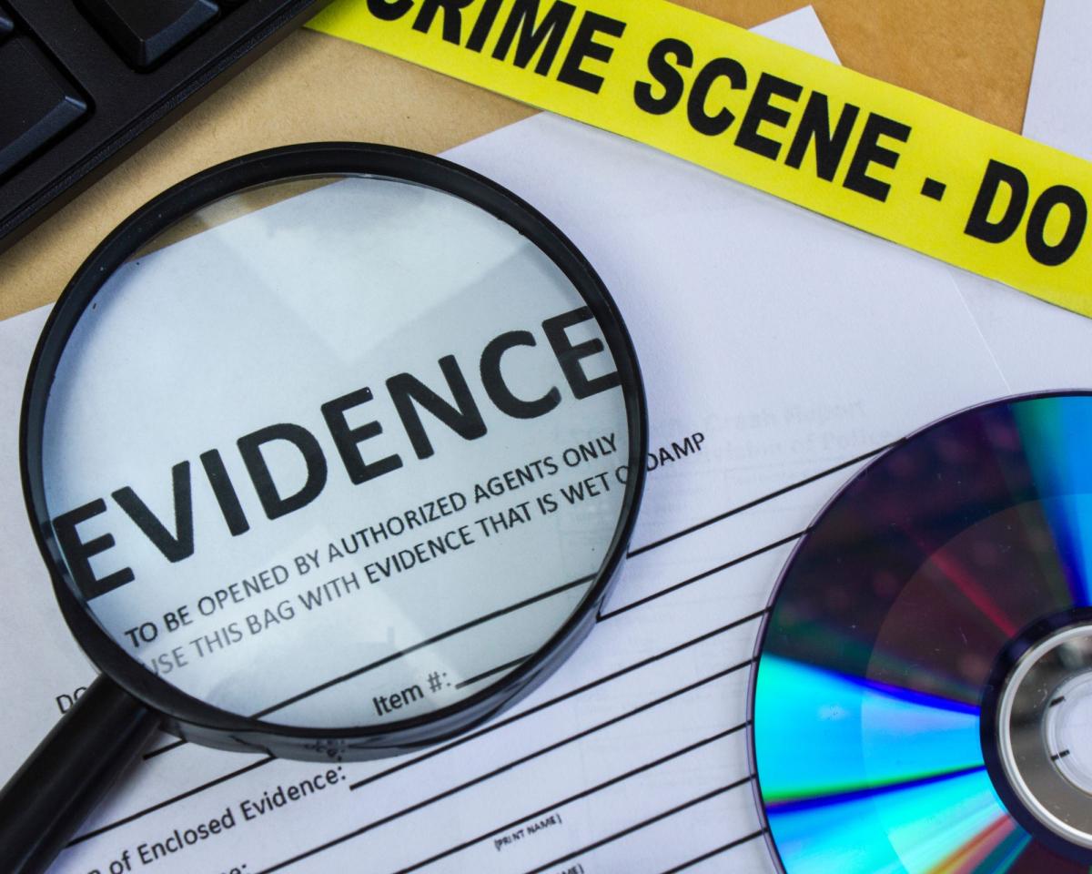 image of crime scene evidence