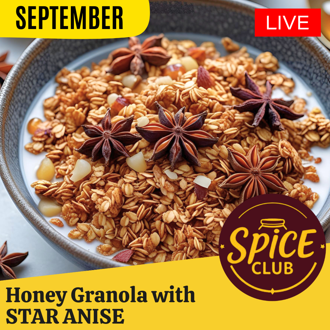 Honey granola with star anise