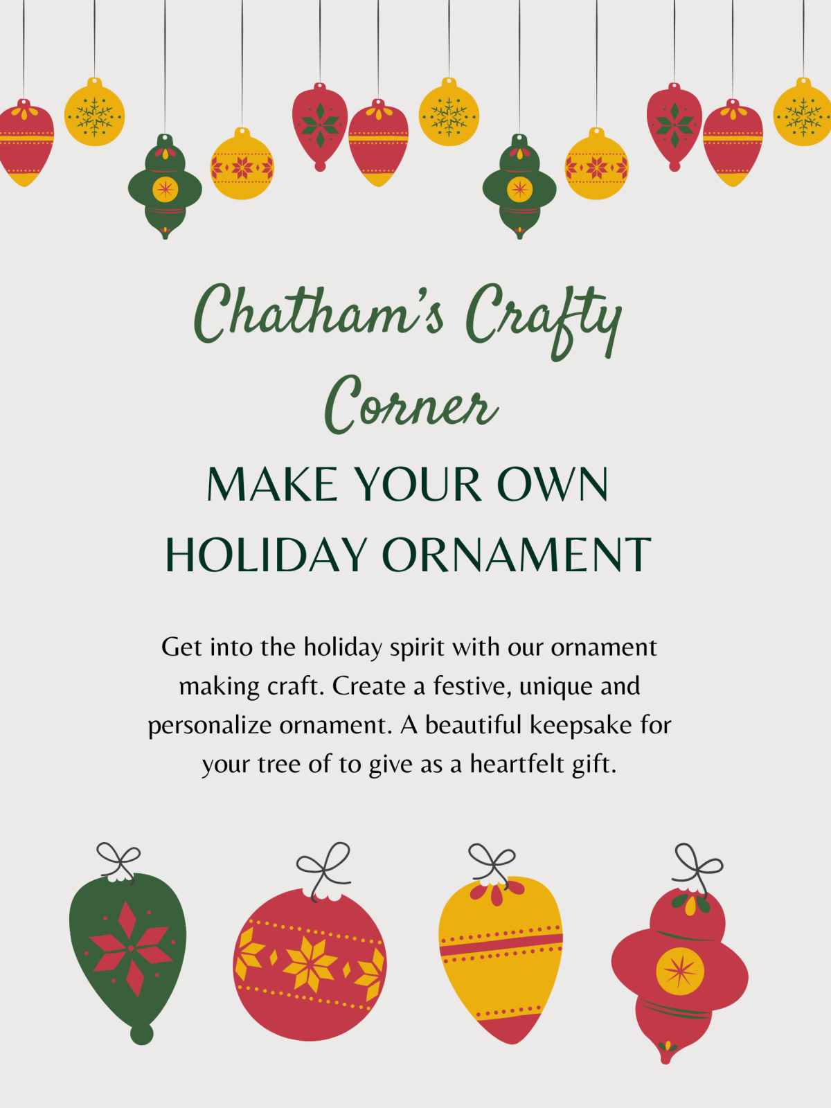 Make your own holiday ornament