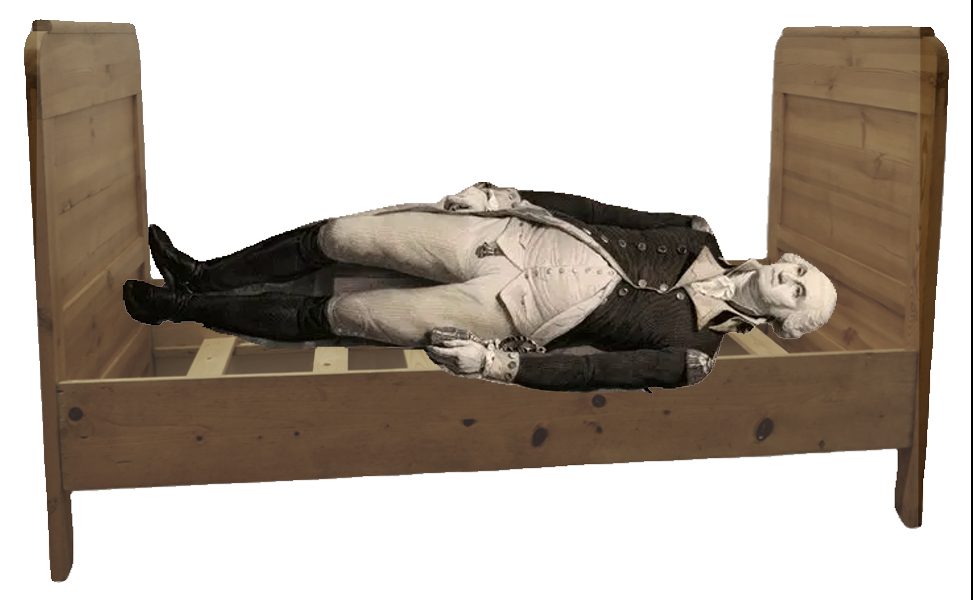 George Washington in bed